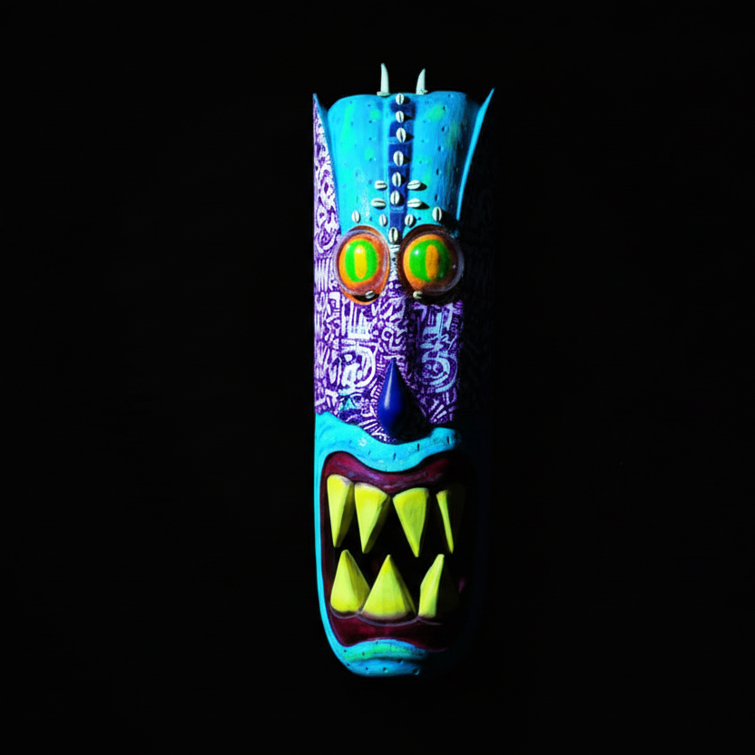 Afro futuristic spirit mask